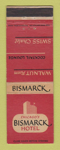Matchbook Cover - Bismarck Hotel Chicago IL