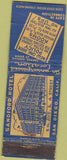 Matchbook Cover - Sandford Hotel San Diego CA WEAR