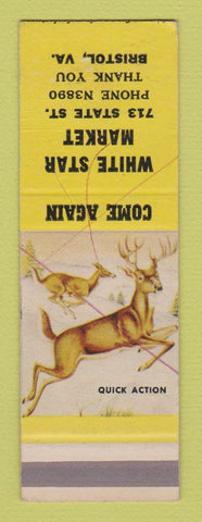 Matchbook Cover - White Star Market Bristol VA SAMPLE WRITING