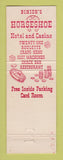 Matchbook Cover - Binion's Horseshoe Casino Hotel Las Vegas NV