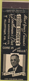 Matchbook Cover - Cossie Snyder Gentlemen Bar Allentown PA