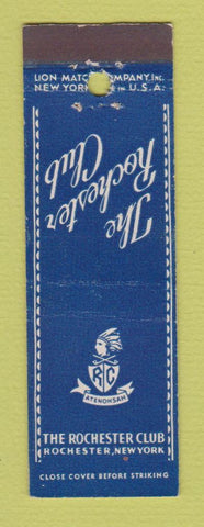 Matchbook Cover - The Rochester Club NY Midget