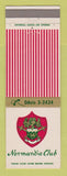 Matchbook Cover - Normandie Club Gardena CA
