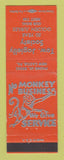 Matchbook Cover - Tow Jagielly Society New Castle PA ORANGE WEAR