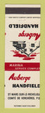 Matchbook Cover - Auberge Handfield St Marc Sur Le Richelieu QC MISCUT