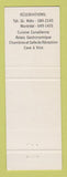 Matchbook Cover - Auberge Handfield St Marc Sur Le Richelieu QC MISCUT