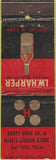 Matchbook Cover - Harper's Whiskey Scotts Drug BAY CITY TX