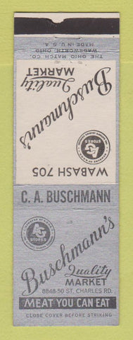 Matchbook Cover - Buschmann's Market Grocery Buffalo NY
