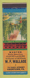Matchbook Cover - WP Wallace Antiques Uniontown PA
