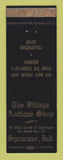 Matchbook Cover - Village Antique Shop Syracuse IN WEAR