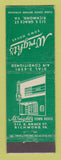 Matchbook Cover - Wright's Town House Richmond VA