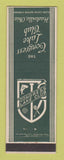 Matchbook Cover - Congress Lake Club Hartville OH