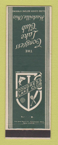 Matchbook Cover - Congress Lake Club Hartville OH
