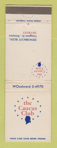 Matchbook Cover - Caucus Club Detroit MI WEAR