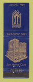 Matchbook Cover - Jonathan Club Los Angeles CA FOR SAFETY