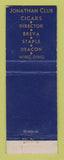 Matchbook Cover - Jonathan Club Los Angeles CA FOR SAFETY