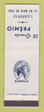Matchbook Cover - IX Grande Premio Campinas Brazil