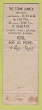 Matchbook Cover - Hotel Fort Des Moines IA Steak Ranch
