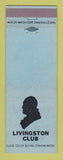 Matchbook Cover - Livingston Club