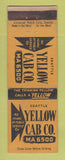 Matchbook Cover - Yellow Cab Taxi Seattle WA