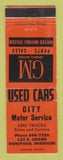 Matchbook Cover - City Motor Service GMC Trucks Doniphan MO