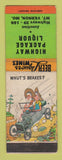 Matchbook Cover - Highway Package Liquor Mount Vernon MO hillbilly