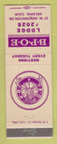 Matchbook Cover - Elks Lodge Arcadia CA