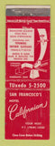 Matchbook Cover - Hotel California San Francisco CA WEAR
