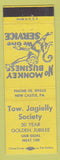 Matchbook Cover - Tow Jagielly Society New Castle PA YELLOW