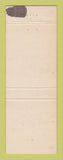 Matchbook Cover - Tow Jagielly Society New Castle PA YELLOW