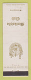Matchbook Cover - Minikahda Club Minneapolis MN