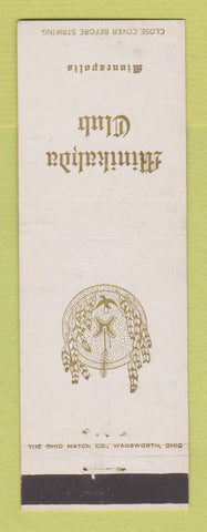 Matchbook Cover - Minikahda Club Minneapolis MN