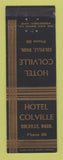 Matchbook Cover - Hotel Colville WA low phone #