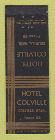 Matchbook Cover - Hotel Colville WA low phone #