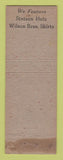 Matchbook Cover - Clark the Hatter Hats Stetson Kansas City MO