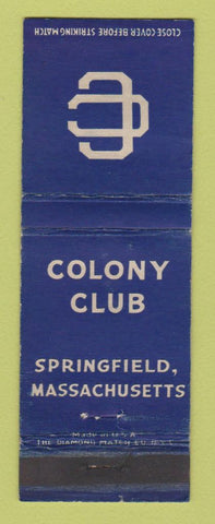 Matchbook Cover - Colony Club Springfield MA WEAR