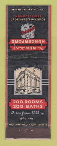 Matchbook Cover - Hotel Hungerford Seattle WA
