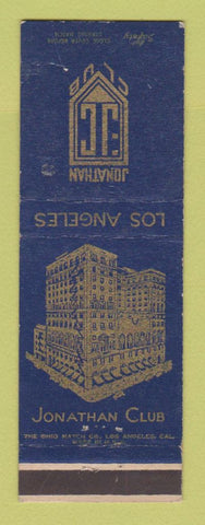 Matchbook Cover - Jonathan Club Los Angeles CA FOR SAFETY