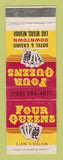 Matchbook Cover - Four Queens Casino Las Vegas NV