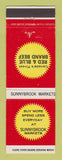 Matchbook Cover - Red and Blue Brand Beef Sunnybrook Markets