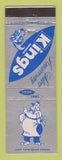 Matchbook Cover - King's Markets Grocery 1961