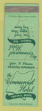 Matchbook Cover - Commercial Hotel Yakima WA