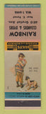 Matchbook Cover - Rainbow Cleaners Dyers