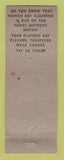 Matchbook Cover - Rainbow Cleaners Dyers