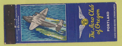 Matchbook Cover - Aero Club of Portland OR