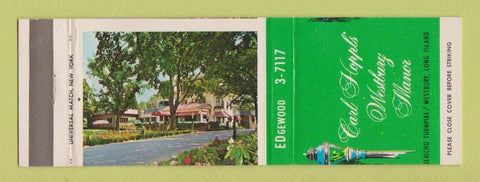 Matchbook Cover - Carl Hoppls' Westbury Manor LI NY MISCUT