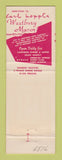 Matchbook Cover - Carl Hoppls' Westbury Manor LI NY MISCUT