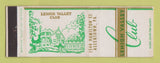 Matchbook Cover - Lehigh Valley Club Allentown PA