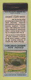 Matchbook Cover - Carlsbad Caverns NM WEAR