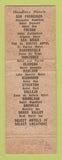 Matchbook Cover - El Cortez Hotel San Diego CA